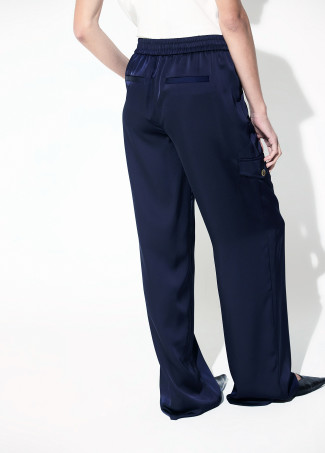Satin Cargo Pants