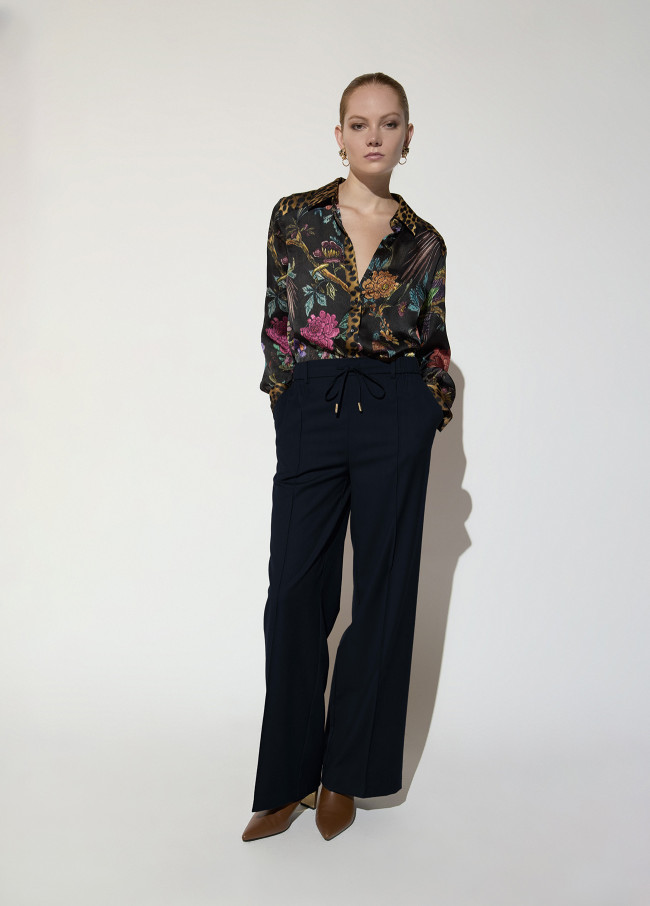 Pantaloni dritti tipo tailleur Fit Paris con...
