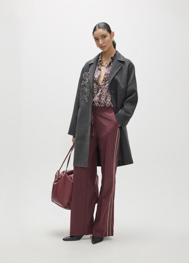 Paris Fit Trousers with Grosgrain Side Band