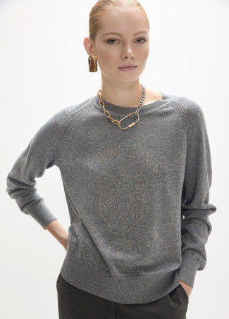 Maglione Cristalli Animale