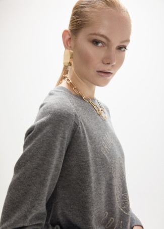 Maglione Cristalli Animale