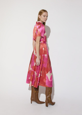 Robe à Grandes Fleurs Rouges