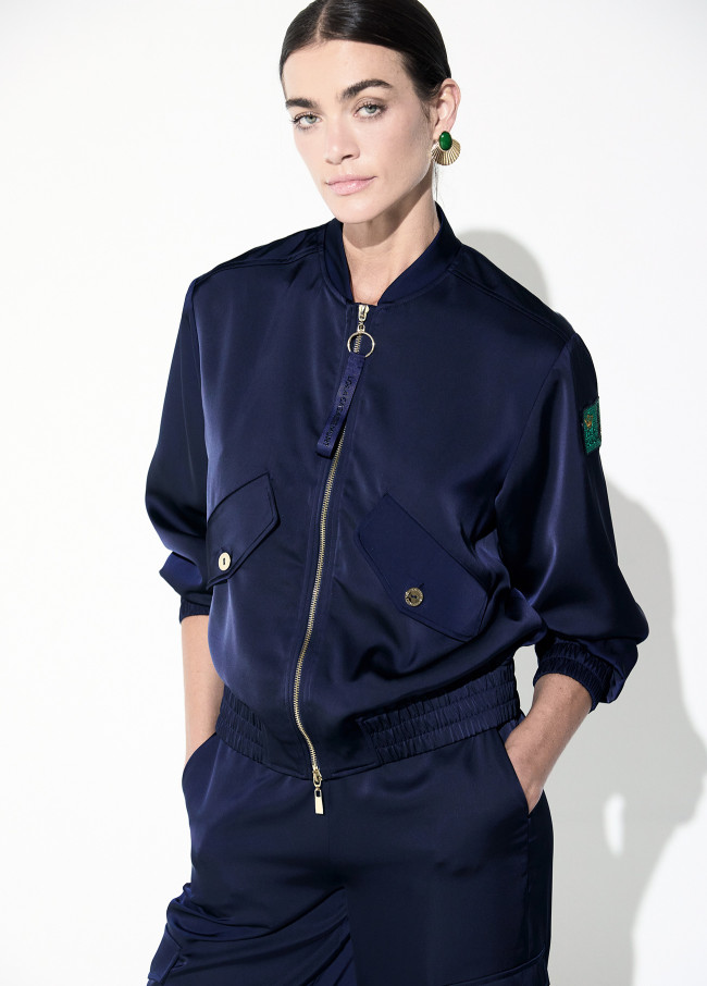 Blouson en satin