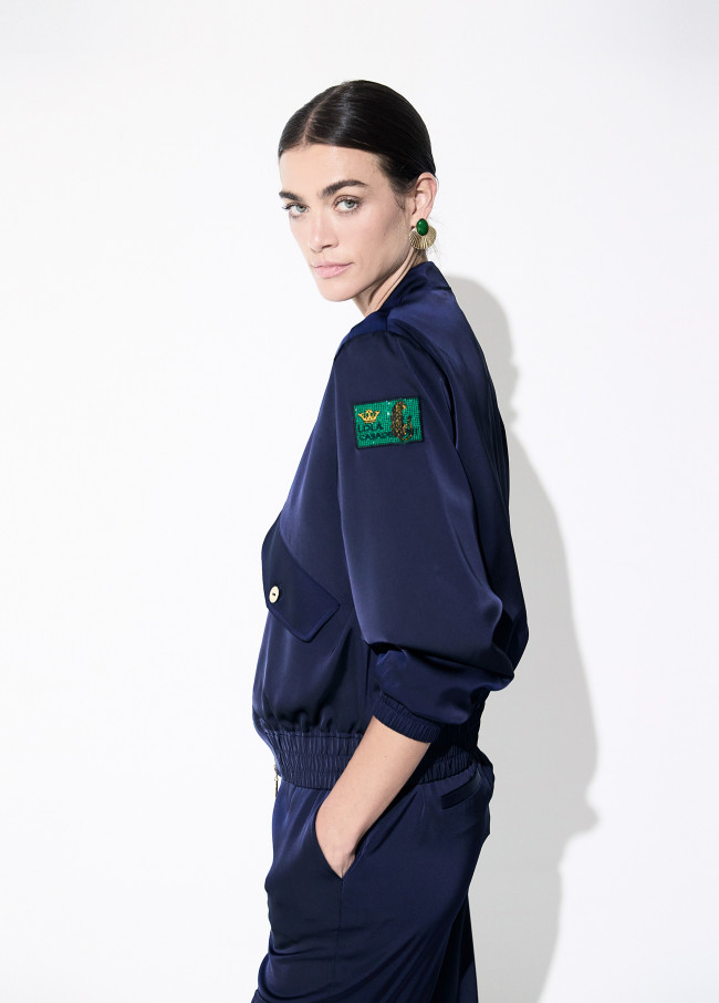 Blouson en satin