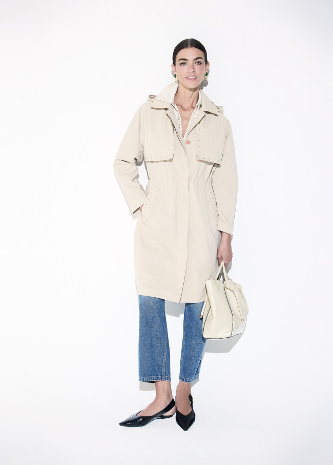 Trench avec Détail à Clous
