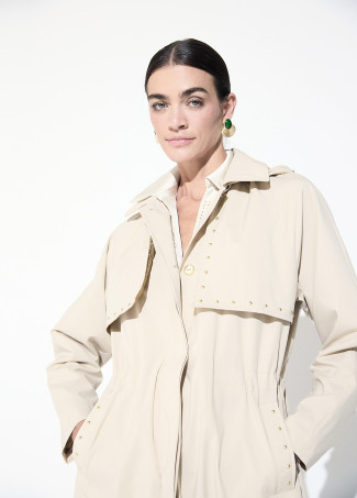Trench avec Détail à Clous