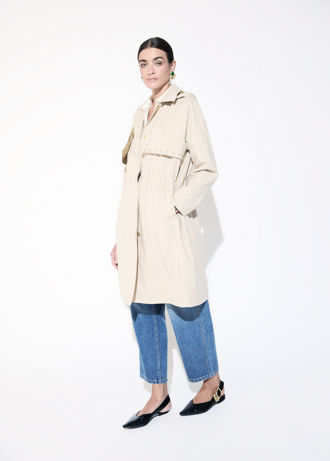 Trench avec Détail à Clous