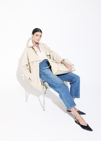 Trench avec Détail à Clous