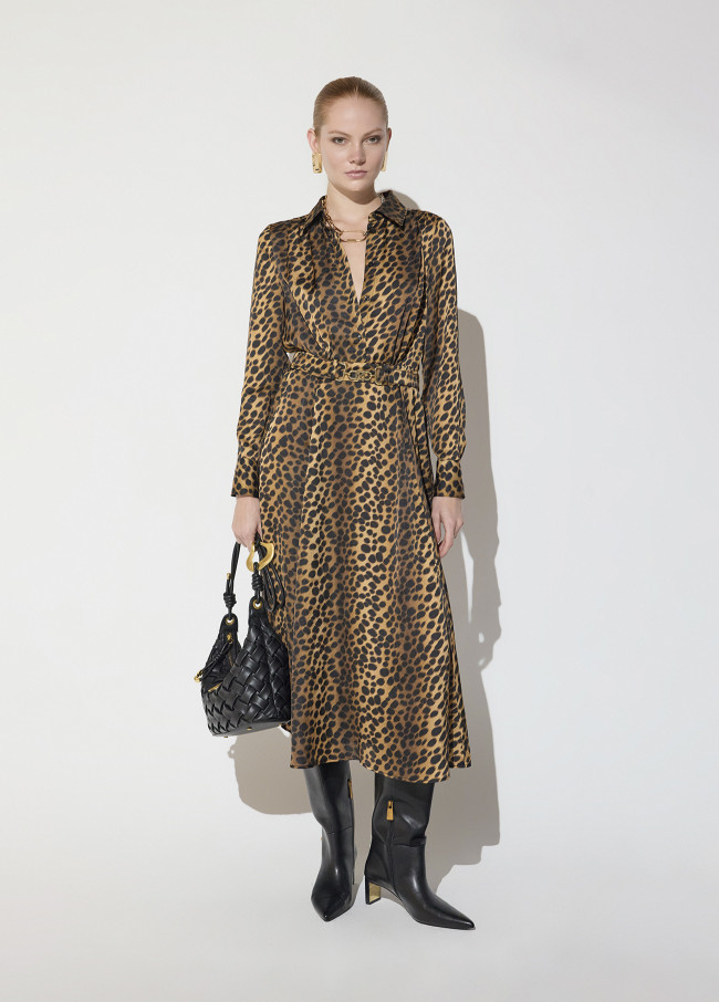 Vestido animal print
