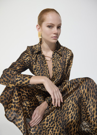 Vestido animal print