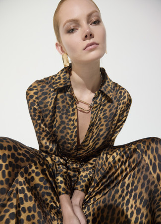 Vestido animal print
