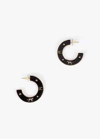 Custom Lacquered Hoop Earring