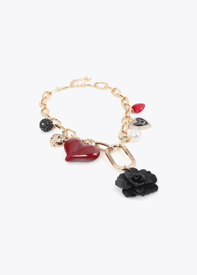 Collier à breloques chaîne
