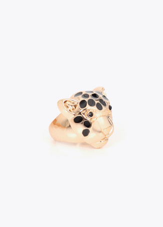 Anello testa di leopardo