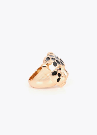 Bague tête de léopard