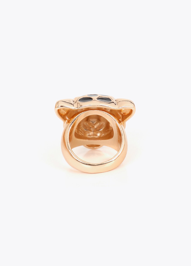 Bague tête de léopard