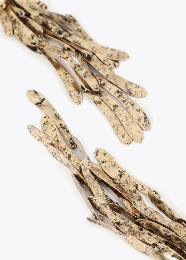 Boucles d'Oreilles Cœur Martelé