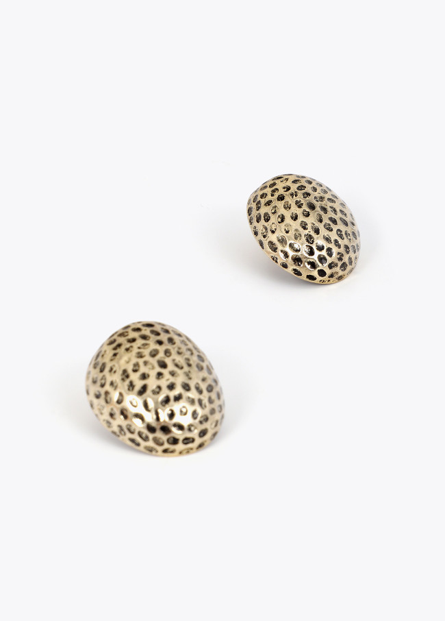 Hammered Ball Earrings