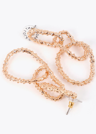 Boucles d'Oreilles Multi-Chaînes Texture