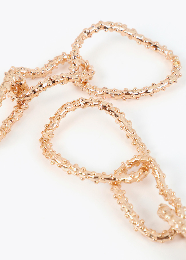 Boucles d'Oreilles Multi-Chaînes Texture