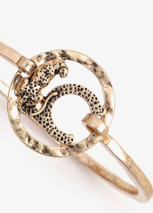 Pulsera rígida personalizada con logo animal...
