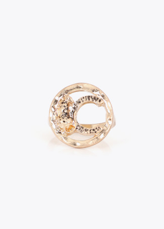 Custom Animal Logo Textured Ring