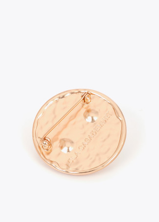 Broche medallón cabeza leopardo
