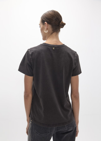 Camiseta leopardo en strass