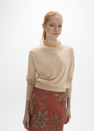 Maglione con Borchie Rotonde