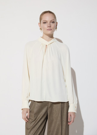 Blouse Col Nœud Manche Raglan