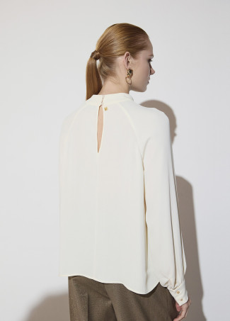 Blouse Col Nœud Manche Raglan