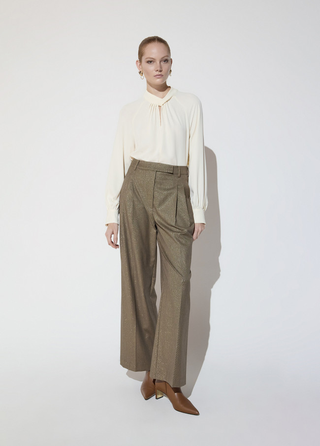 Blouse Col Nœud Manche Raglan