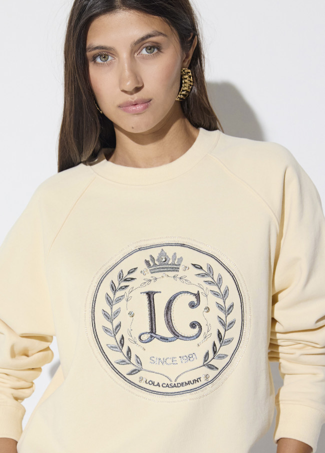 Raglan-Sweatshirt mit LC-Patch