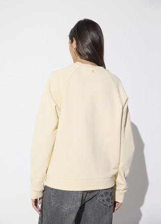 Felpa a Manica Raglan con Patch LC
