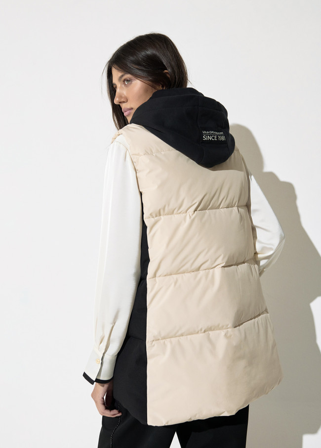 Padded Vest Ice Black Contrast
