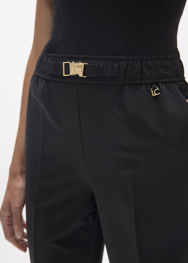 Jogger Basique avec Boucle Ceinture Personnalisée