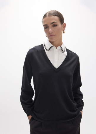 Jersey with Jewel Collar