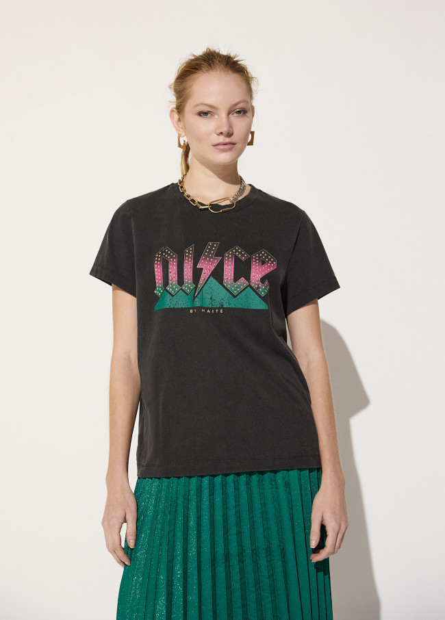 Camiseta estampado frontal