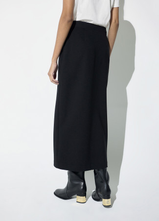 Gonna Midi Combinata in P.U. e Maglia Roma