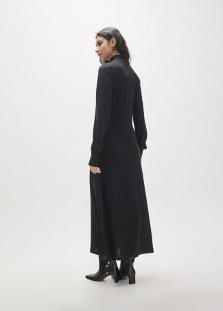 Vestido tricot negro
