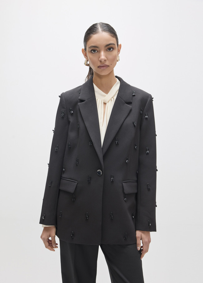 Blazer con Dettagli Coordinati