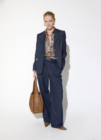 Camisa Regular Estampada com Contraste