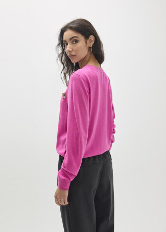 Pull avec Appliqués Colorés