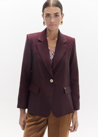 Blazer effetto cerato