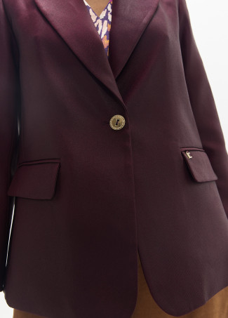 Blazer effetto cerato