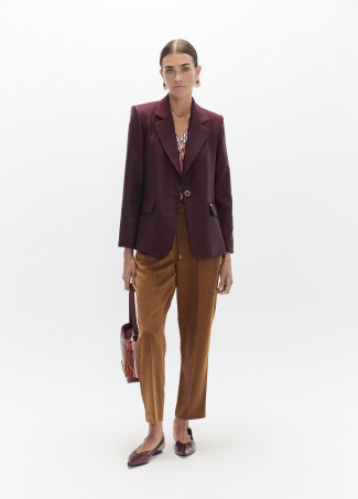 Waxed Effect Blazer