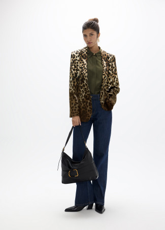 Blazer mit Verlauf Leopardenmuster