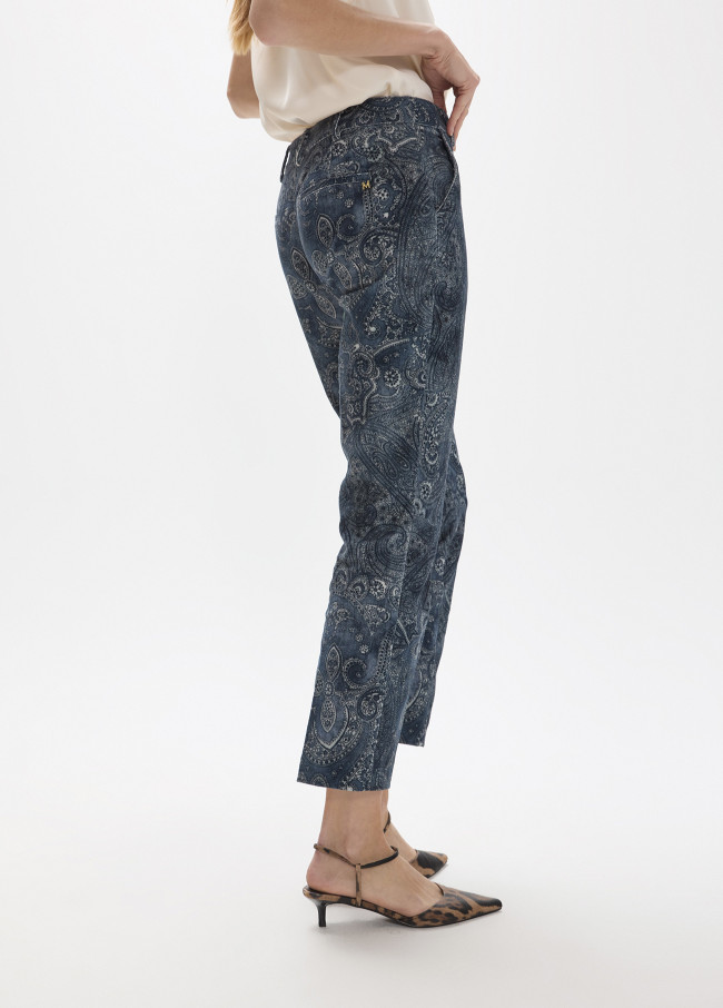 Pantalón micro pana estampado