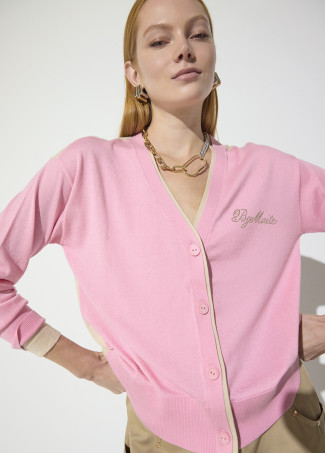 Cardigan with Strass Details