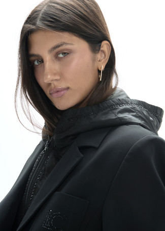 Blazer technique avec gilet en nylon matelassé